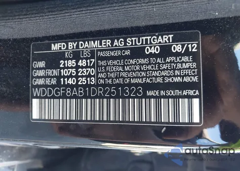 2013 Mercedes-Benz C 300 Sport 4Matic из США, поврежденный, VIN WDDGF8AB1DR251323